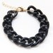 ON SALE: Black chunky chain Bracelet - 24k gold plated