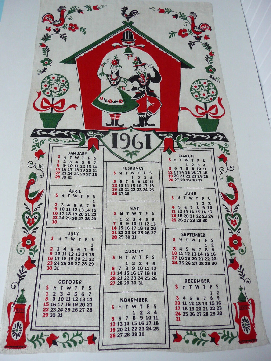 Календарь апреля 1961