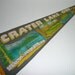 1950s Souvenir Felt Travel Pennant Banner, Crater Lake, Oregon - Vintage Travel Trailer Decor