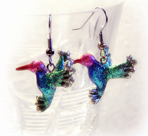 Hummingbird earrings