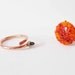 SALE 50% OFF Lampwork Ring Topper & Copper Ring