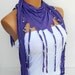 Latest Fashion Lilac scarf. Fringed and beaded, Personalized Design Women Scarf...