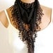 2012 trend Brown Scarf. Turkish Fabric Fringed Guipure Scarf ..bandana,headband,wedding,bridal,authentic, romantic, elegant,