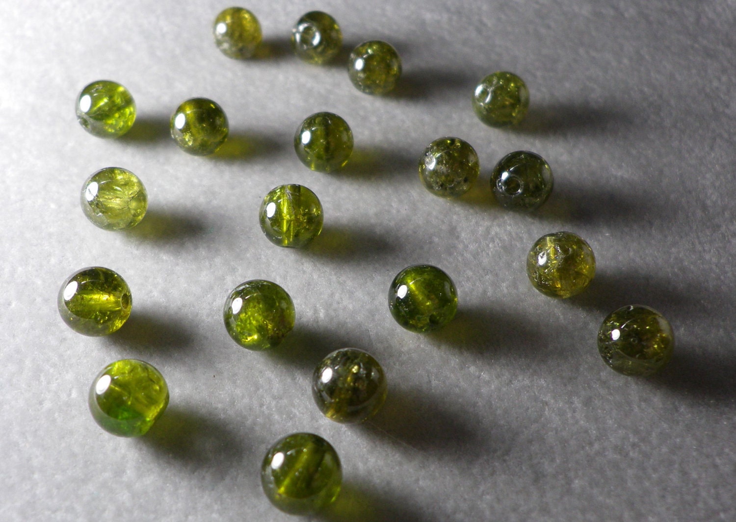 Peridot Round Beads 7mm