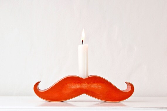 O'moustache candle holder - our popular moustache candle holder -limited edition- dedicated to St.Patrick's