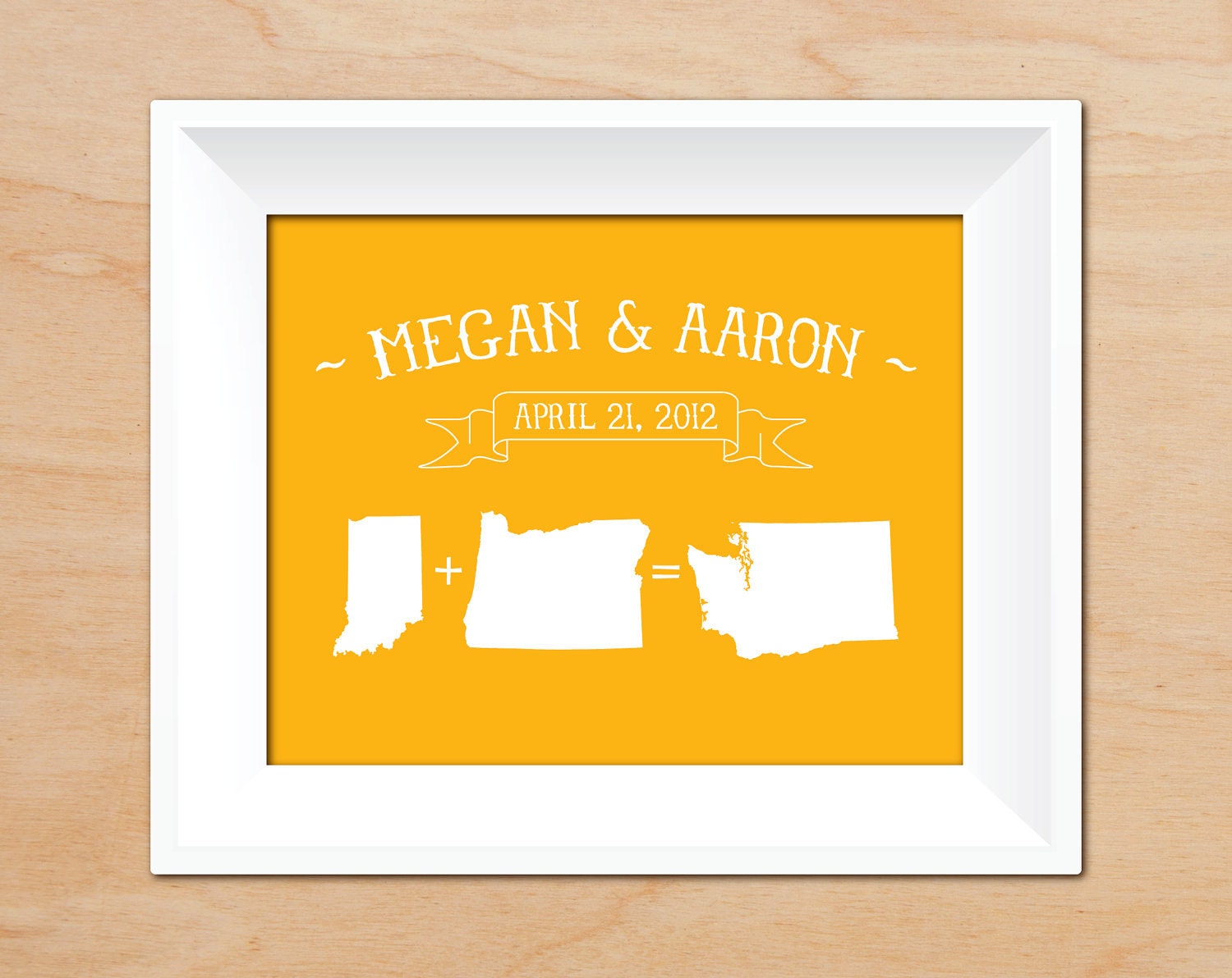 Mates-of-State Print ANY state Art Print - Choose your states