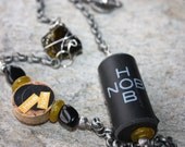 Necklace - Wine Cork and Glass from Hob Nob