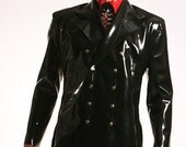 BRADLEY Double Breasted Latex City Jacket