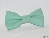 boys easy clip on bow tie - solid teal