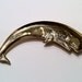 Having a Whale of a Time - Vintage Whale Brooch - Gold Tone Pin