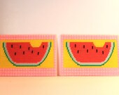 Vintage Watermelon Wall Art  (2 Pieces)