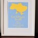 Custom Adoption Print - Ukraine Heart Cutout - 8x10 Print