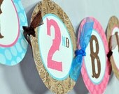 Cowgirl Printable Happy Birthday Banner, Vintage Cowgirl DIY Party Banner, Birthday Girl, Western