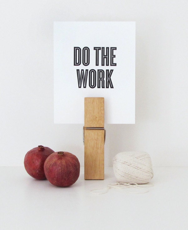 Letterpress Print: Do the Work