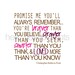 8 x 10 Nursery Print - Baby Art, Children Decor, Baby Shower Gift (Promise me - PINK PLUMS)