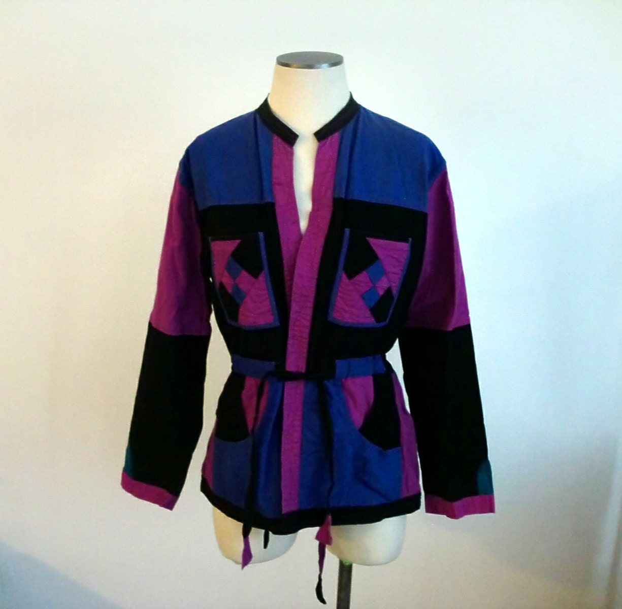 Vintage Funky Geometric Reversable Jacket