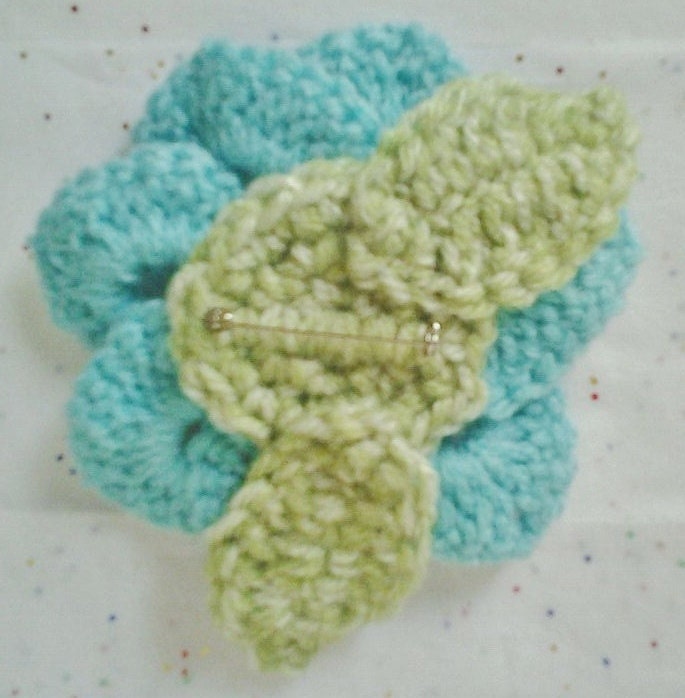 Crocheted Flower Brooch - Corsage - Pin - Gift Box Included