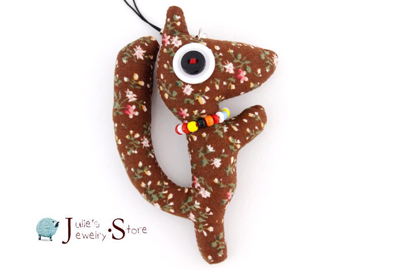 Cute Sewed Little Cloth Squirrel Key / Cellphone Charm Pendant,Home decoration Ornament