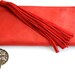 COSMO. Classy leather clutch / wallet with suede tassel. Available in different leather colors.