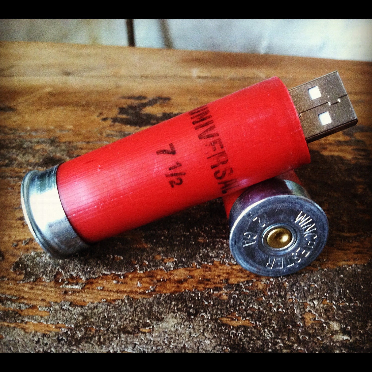 Shotgun Shell USB 1 GB storage space unique gift men birthday outdoorsman gift