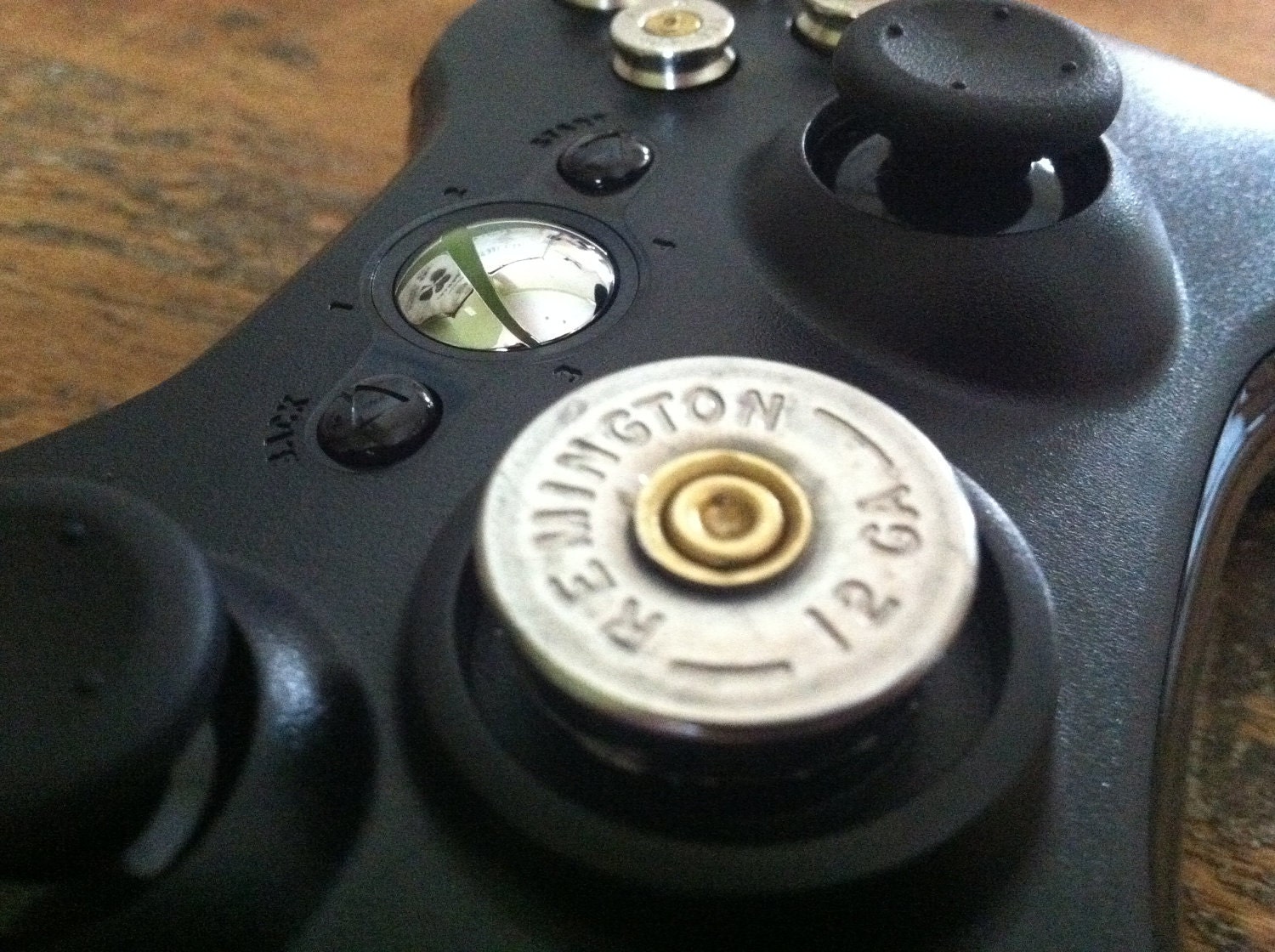 Xbox 9mm Shotgun Shell bullet button Controller Video Game gun nickel shells handmade handcrafted video games call of duty gears of war