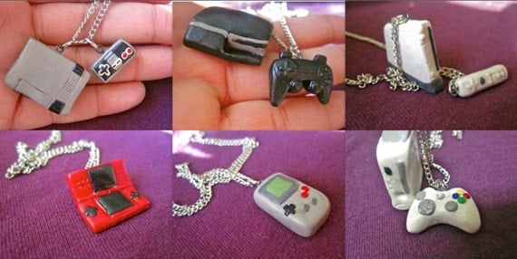 Video Game Consoles and Controller Necklaces