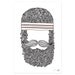 Beard Art 8" x 12" Art Print "Richie Tenenbaum"