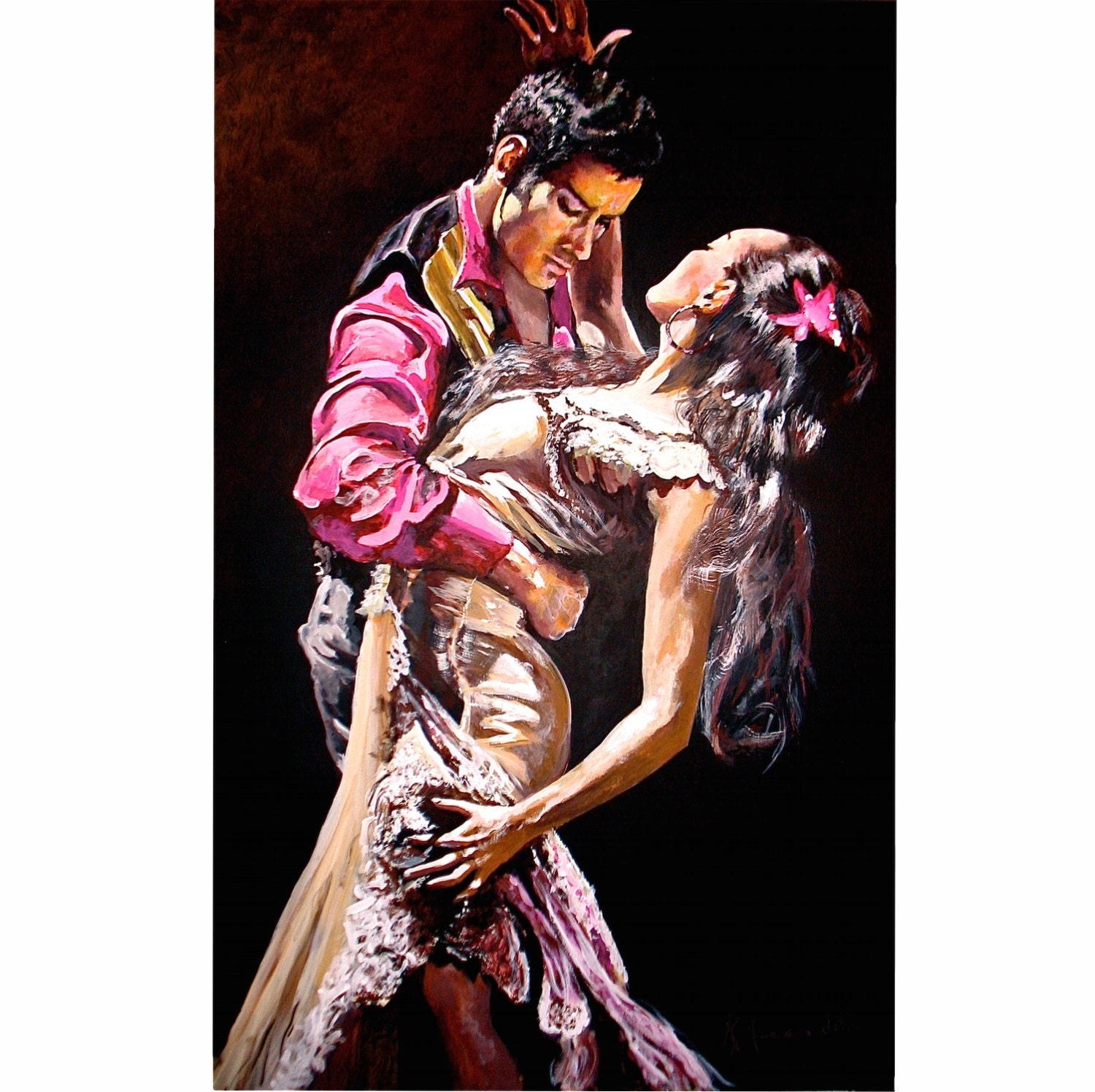 Flamenco Dancers an original acrylic painting