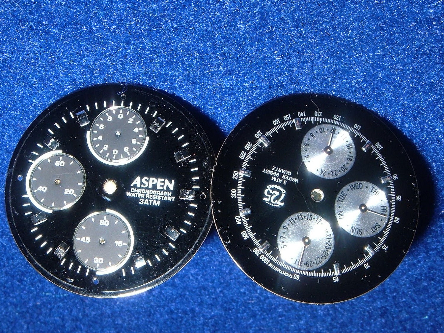 Recycled Watch Dial Cuff Links  with the Look of Dash Board Dials
