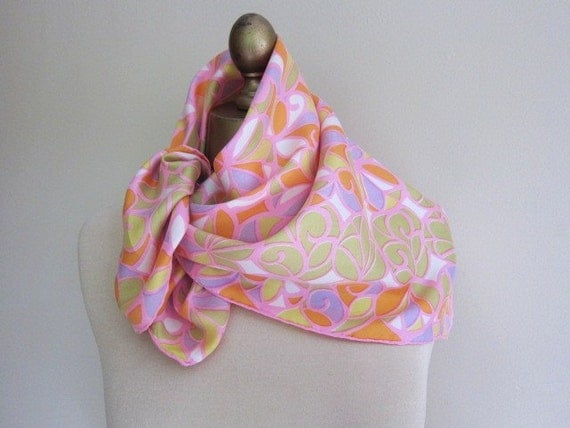 silk scarf from the swinging 1960s