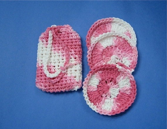 Crochet Pattern Soap Saver and Facial Scrubbies - Digital Download