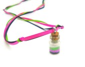 Fairy Party Favor Necklace Pink, lime green black, white, Princess Party Favor, Fairy, Pixie