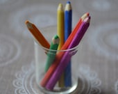 Set of 6 Miniature Colour Pencils for dolls