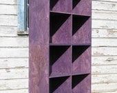 modular osb cubby bookshelf storage purple two tall