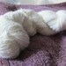 Silk Angora blend yarn, 164 yards, sport/dk weight, "Clabbered Cream"