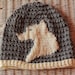 Game of Thrones House of Stark Direwolf Sigil on Cobblestone Knitted Stockingcap Beanie For Men or Women Handmade