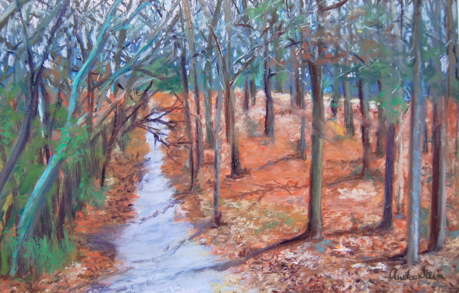 Georgia Winter Pastel Landscape