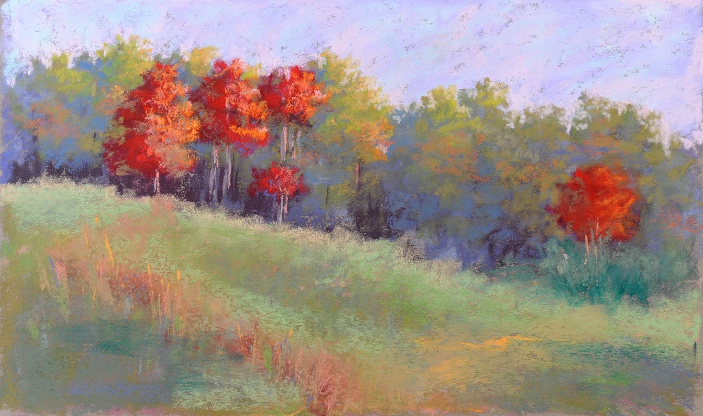 Fall in Georgia Pastel Landscape