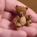 ORIGINAL BEAR ((made to order)) -artist Miniature(Thread)Doll house/crocheted collectible-OOAK