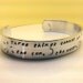 Three Things Cannot Be Long Hidden: The Sun, The Moon, and The Truth - Buddha - Metal Stamp Bracelet (hcl-3.90, 4.75mp1o16)
