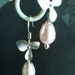 Dangling Triple Orchids Flowers Lariat Necklace - orchid pendant,bridesmaid gifts,Wedding jewelry, mother's day gift