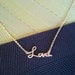Love Script charm Necklace,  , charm, pendant, lariat, infinity love,wedding, necklace,Infinity love
