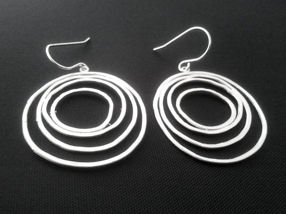 Forever Love Circle Earrings - Drop, Dangle, Earrings,bridesmaid gifts,Wedding jewelry