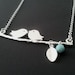 A Couple of Lovely Birds charm, necklace , Bird pendant, Lariat Necklace
