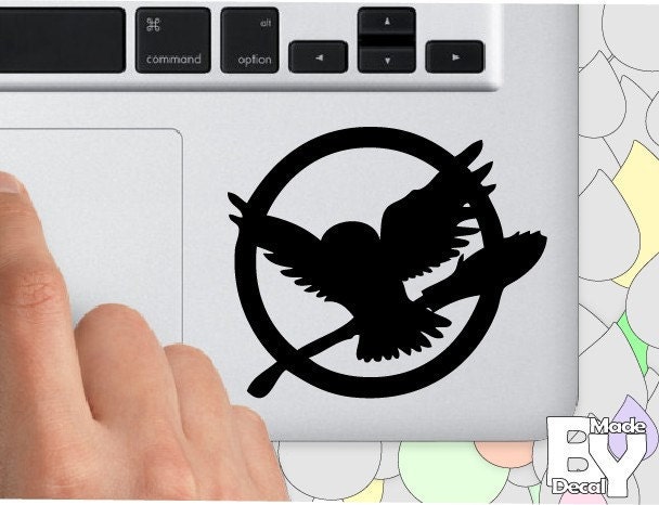 Platform 9 3/4 and the Hunger Games palm rest   - vinyl decal sticker  for macbook pro air 11'' 13'' 15'' 17''