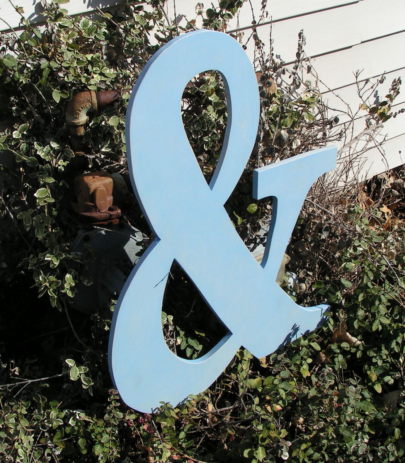 And Sign for Wedding Wooden Ampersand 2 feet tall.  Wedding Guest Book Alternative.  Custom Color