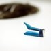 Hand Painted Antler - Jewelry Ring - Wearable Art  - Deer Antler Slice - Bohemian Tribal Folk Nautical - Blue White