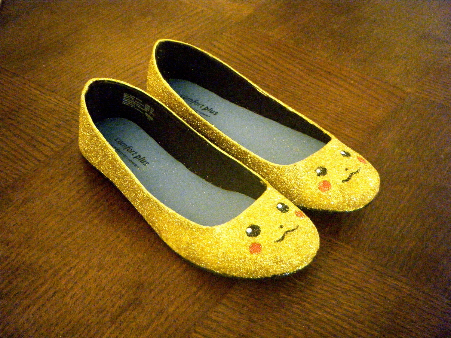 Pikachu Pokemon Glitter Shoes