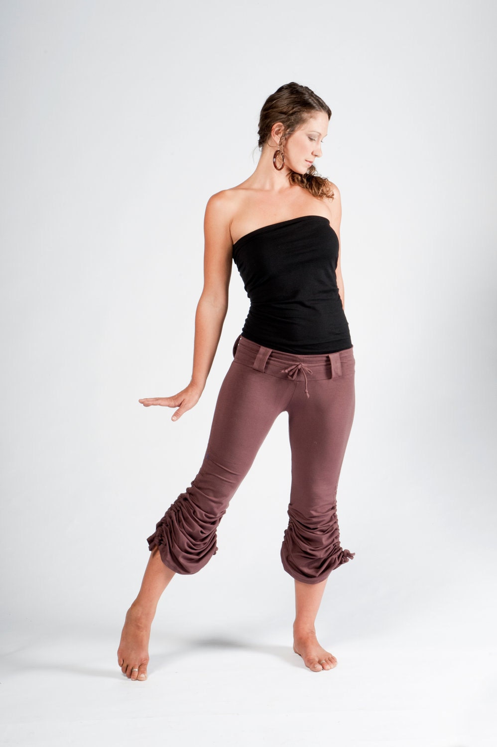 Cinchy Pants -Womens Clothing- Womens Pants -Summer Clothes-Festival Clothes-Adjustable Capri Pants-Yoga Pants-Dance Pants-Goddess Pants