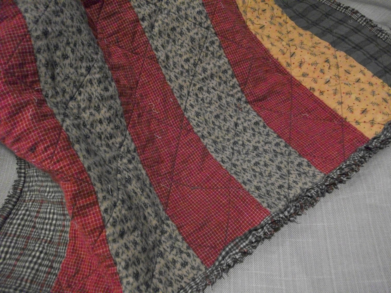 Flannel baby quilt - Country comfort